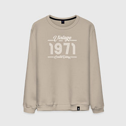 Свитшот хлопковый мужской Лимитированный выпуск 1971, цвет: миндальный