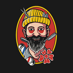 Свитшот хлопковый мужской Barber, цвет: черный — фото 2