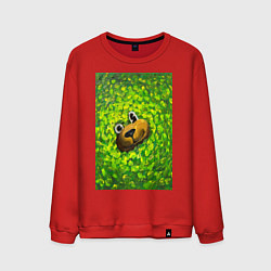 Мужской свитшот Мишка в яркой зелени
