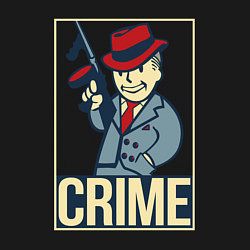 Свитшот хлопковый мужской Vault crime, цвет: черный — фото 2