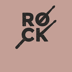 Свитшот хлопковый мужской Рок барабанщик, цвет: пыльно-розовый — фото 2