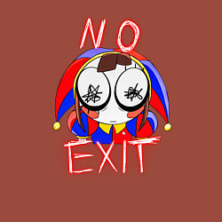 Свитшот хлопковый мужской No exit Pomni, цвет: кирпичный — фото 2