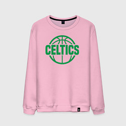 Свитшот хлопковый мужской Celtics ball, цвет: светло-розовый