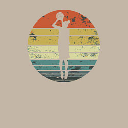 Свитшот хлопковый мужской Basketball girl, цвет: миндальный — фото 2