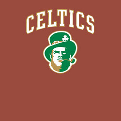 Свитшот хлопковый мужской Celtics, цвет: кирпичный — фото 2