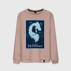 Мужской свитшот Мононоке волчица
