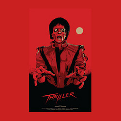 Свитшот хлопковый мужской Michael Jackson - thriller, цвет: красный — фото 2