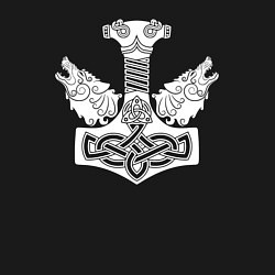 Свитшот хлопковый мужской Молот Тора, цвет: черный — фото 2