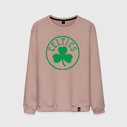 Свитшот хлопковый мужской Boston Celtics clover, цвет: пыльно-розовый