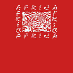 Свитшот хлопковый мужской Zebra Africa, цвет: красный — фото 2