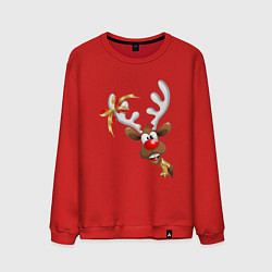 Мужской свитшот Праздничный олень