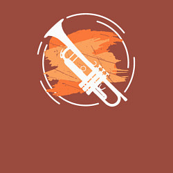 Свитшот хлопковый мужской Джазовая труба, цвет: кирпичный — фото 2