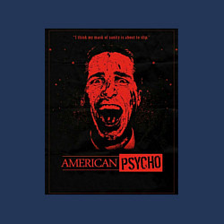 Свитшот хлопковый мужской American psycho постер, цвет: тёмно-синий — фото 2