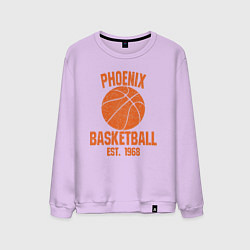 Свитшот хлопковый мужской Phoenix basketball 1968, цвет: лаванда