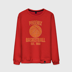 Свитшот хлопковый мужской Phoenix basketball 1968, цвет: красный