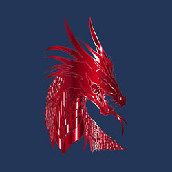 Свитшот хлопковый мужской Рэд дракон, цвет: тёмно-синий — фото 2