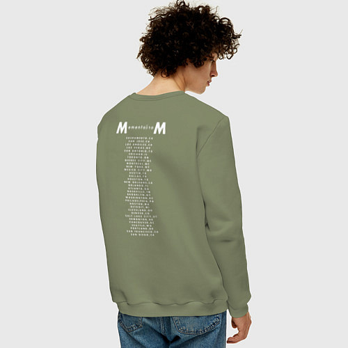 Мужской свитшот Depeche Mode - Memento mori tour merch / Авокадо – фото 4