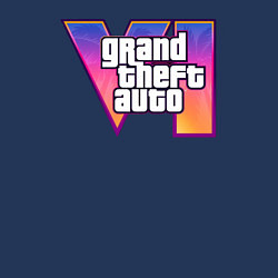 Свитшот хлопковый мужской GTA 6 logo, цвет: тёмно-синий — фото 2