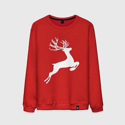 Мужской свитшот Новогодний минималистичный олень