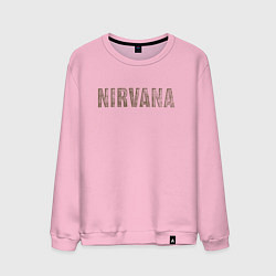 Мужской свитшот Nirvana grunge text
