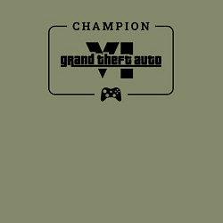 Свитшот хлопковый мужской GTA6 gaming champion: рамка с лого и джойстиком, цвет: авокадо — фото 2