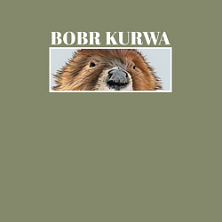 Свитшот хлопковый мужской Eyes kurwa bobr, цвет: авокадо — фото 2