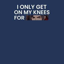 Свитшот хлопковый мужской I only get on my knees - Tian guan ci fu, цвет: тёмно-синий — фото 2