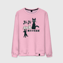 Свитшот хлопковый мужской Кот Дзи-Дзи, цвет: светло-розовый