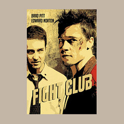 Свитшот хлопковый мужской Fight club - actors, цвет: миндальный — фото 2