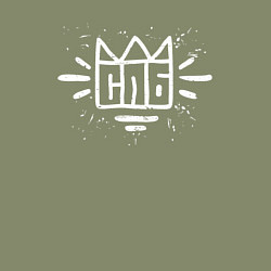 Свитшот хлопковый мужской Спб Слово пацана УКК, цвет: авокадо — фото 2