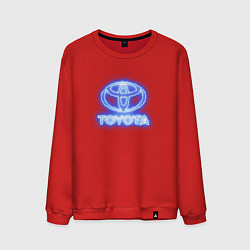 Свитшот хлопковый мужской Toyota neon, цвет: красный
