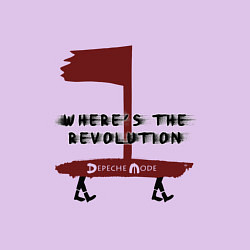 Свитшот хлопковый мужской Depeche Mode - Revolution flag, цвет: лаванда — фото 2