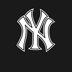 Свитшот хлопковый мужской New York yankees - baseball logo, цвет: черный — фото 2