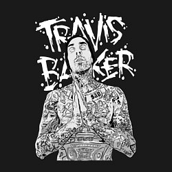 Свитшот хлопковый мужской Travis Barker, цвет: черный — фото 2