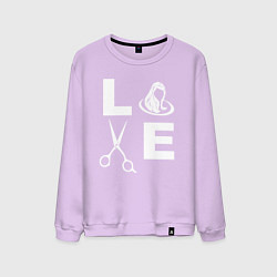 Мужской свитшот Люблю стричь