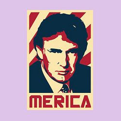 Свитшот хлопковый мужской Trump America, цвет: лаванда — фото 2