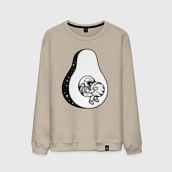 Мужской свитшот Космическое авокадо