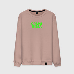 Свитшот хлопковый мужской Cream Ibiza, цвет: пыльно-розовый
