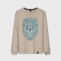 Мужской свитшот Голова льва в скандинавском кельтском стиле