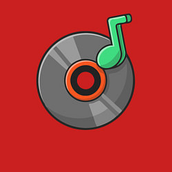 Свитшот хлопковый мужской Vinyl music, цвет: красный — фото 2