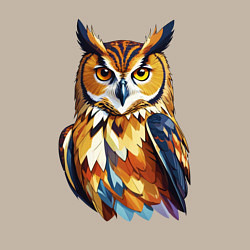 Свитшот хлопковый мужской Мудрый филин, цвет: миндальный — фото 2