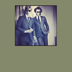 Свитшот хлопковый мужской Поэты, цвет: авокадо — фото 2