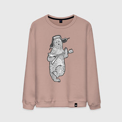 Мужской свитшот Мишутка с балалайкой
