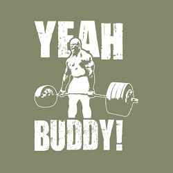 Свитшот хлопковый мужской Yeah buddy - Ронни Коулман, цвет: авокадо — фото 2