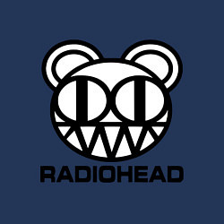 Свитшот хлопковый мужской Radiohead logo bear, цвет: тёмно-синий — фото 2