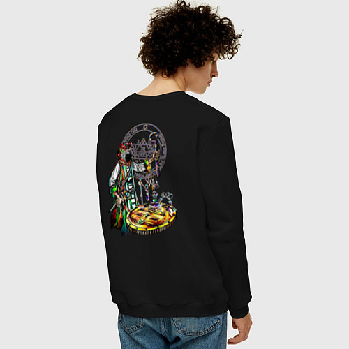 Мужской свитшот Стеклянные колбочки / Черный – фото 4