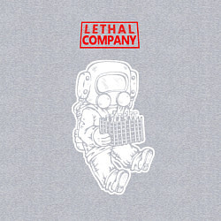 Свитшот хлопковый мужской Lethal Company: Worker, цвет: меланж — фото 2