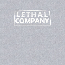 Свитшот хлопковый мужской Lethal Company: Logo, цвет: меланж — фото 2