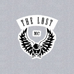 Свитшот хлопковый мужской The Lost MC из GTA, цвет: меланж — фото 2