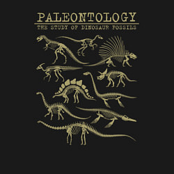 Свитшот хлопковый мужской Paleontology the study of dinosaur fossils, цвет: черный — фото 2